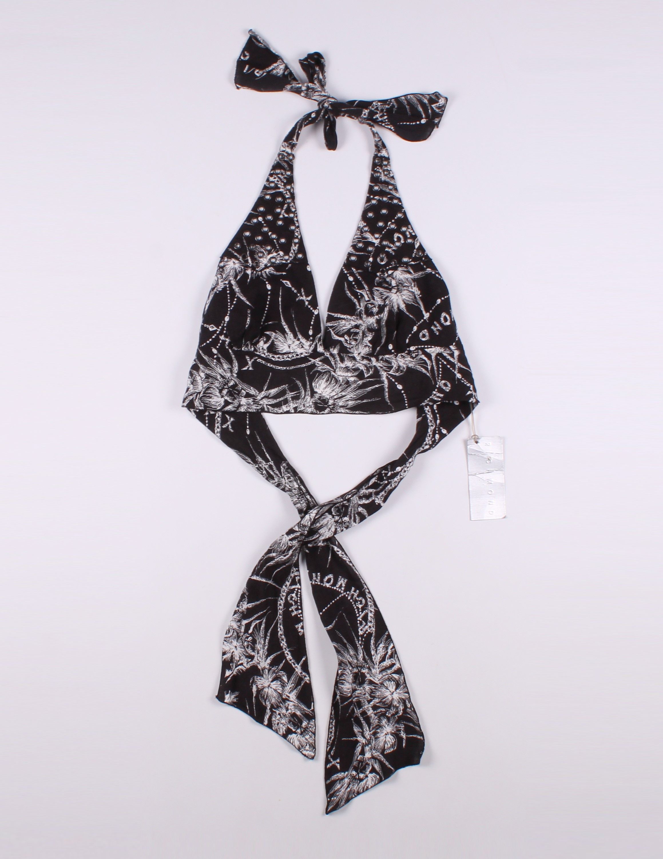 John Richmond Vintage John Richmond Y2K Printed Top With Ties Size M / US 6-8 / IT 42-44 - 3 Thumbnail