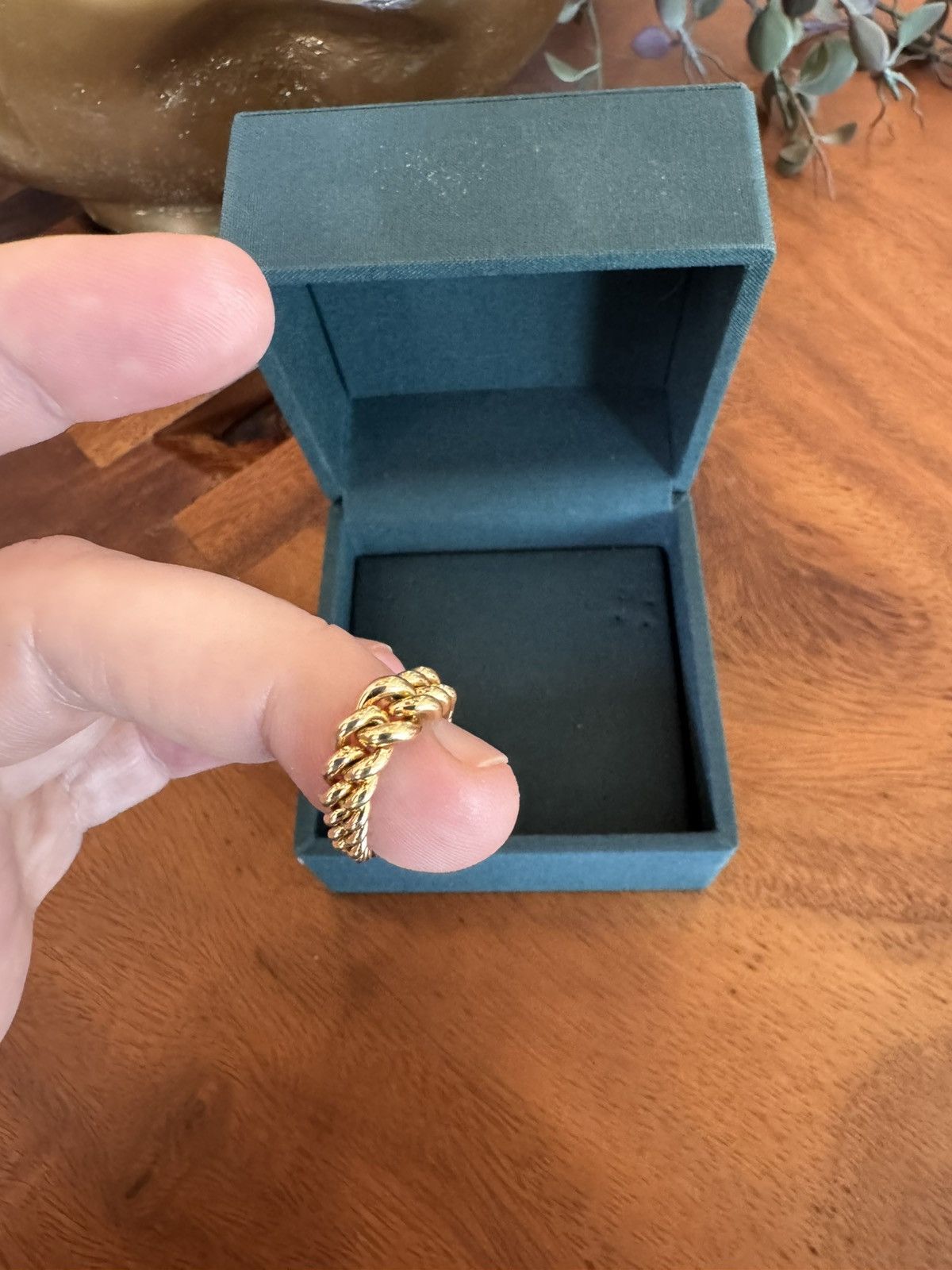 M.Cohen MAOR 18k Gold Curb Ring size 7 Size ONE SIZE - 7 Thumbnail