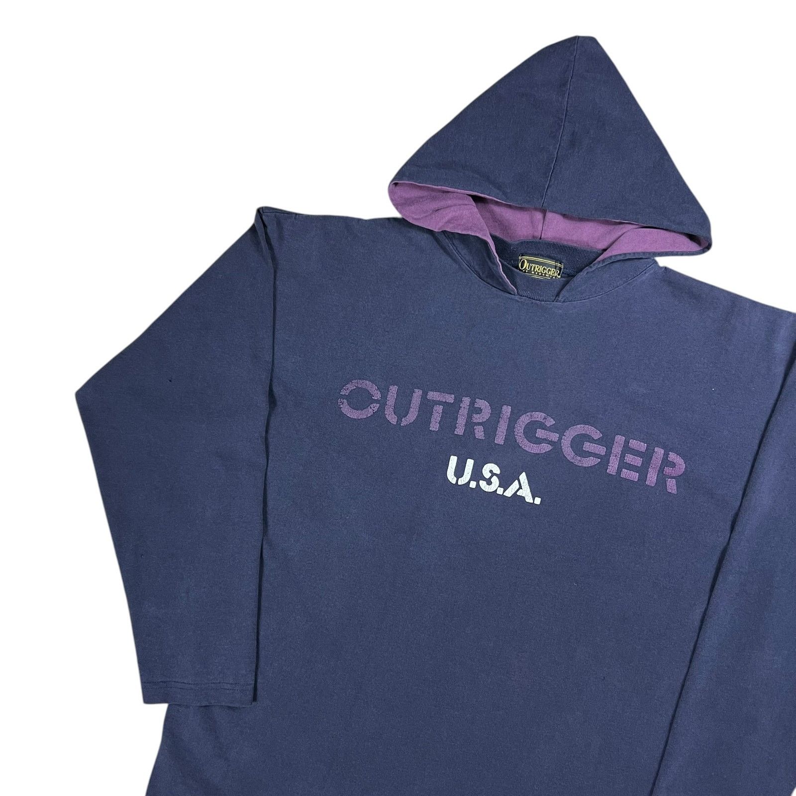 Vintage Vintage Outrigger USA faded after hood faded long sleeve Size US XL / EU 56 / 4 - 4 Thumbnail