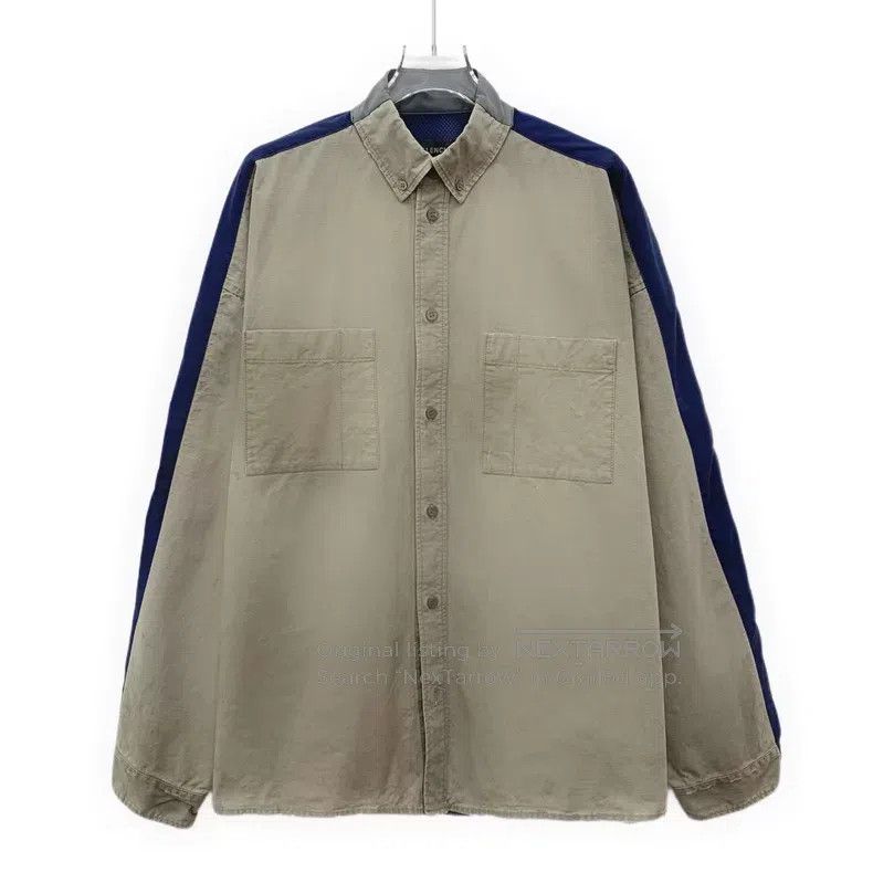 Balenciaga Balenciaga Patchwork Destroyed Distressed Design Cotton La Size US S / EU 44-46 / 1 - 1 Thumbnail