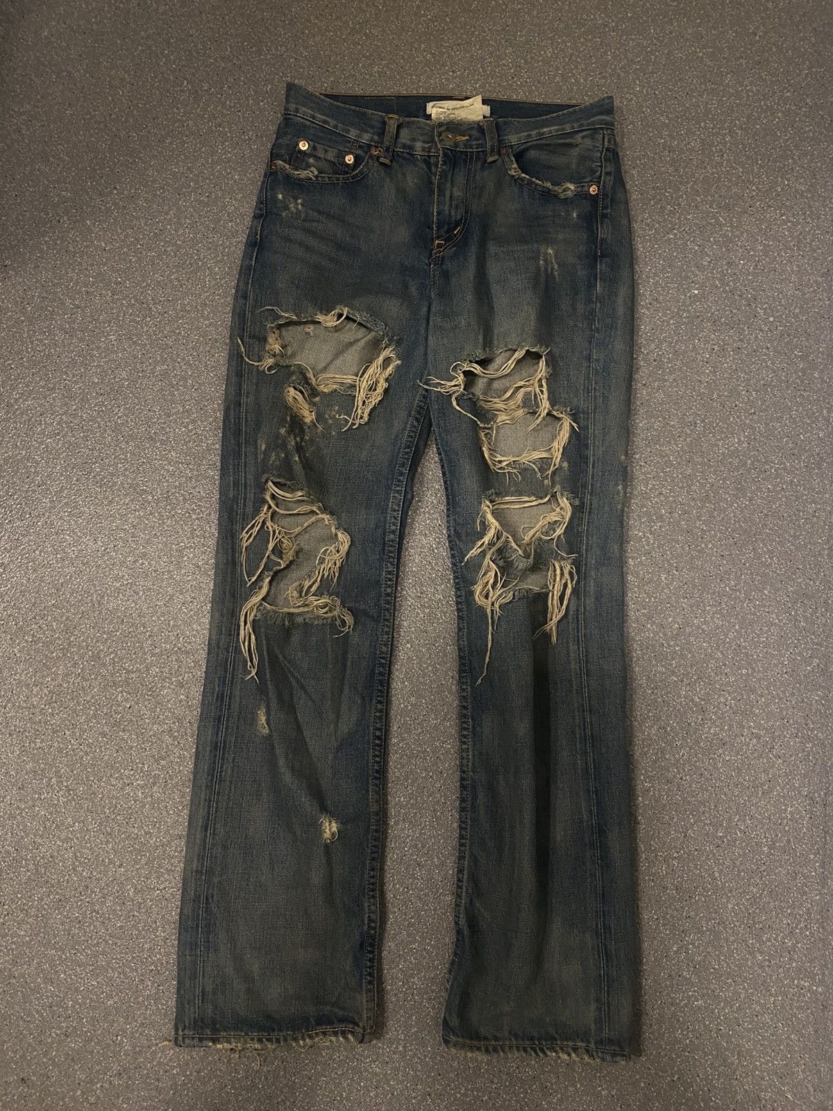 Junya Watanabe Junya Watanabe AW05 Destroyed Jeans Size US 28 / EU 44 - 1 Thumbnail