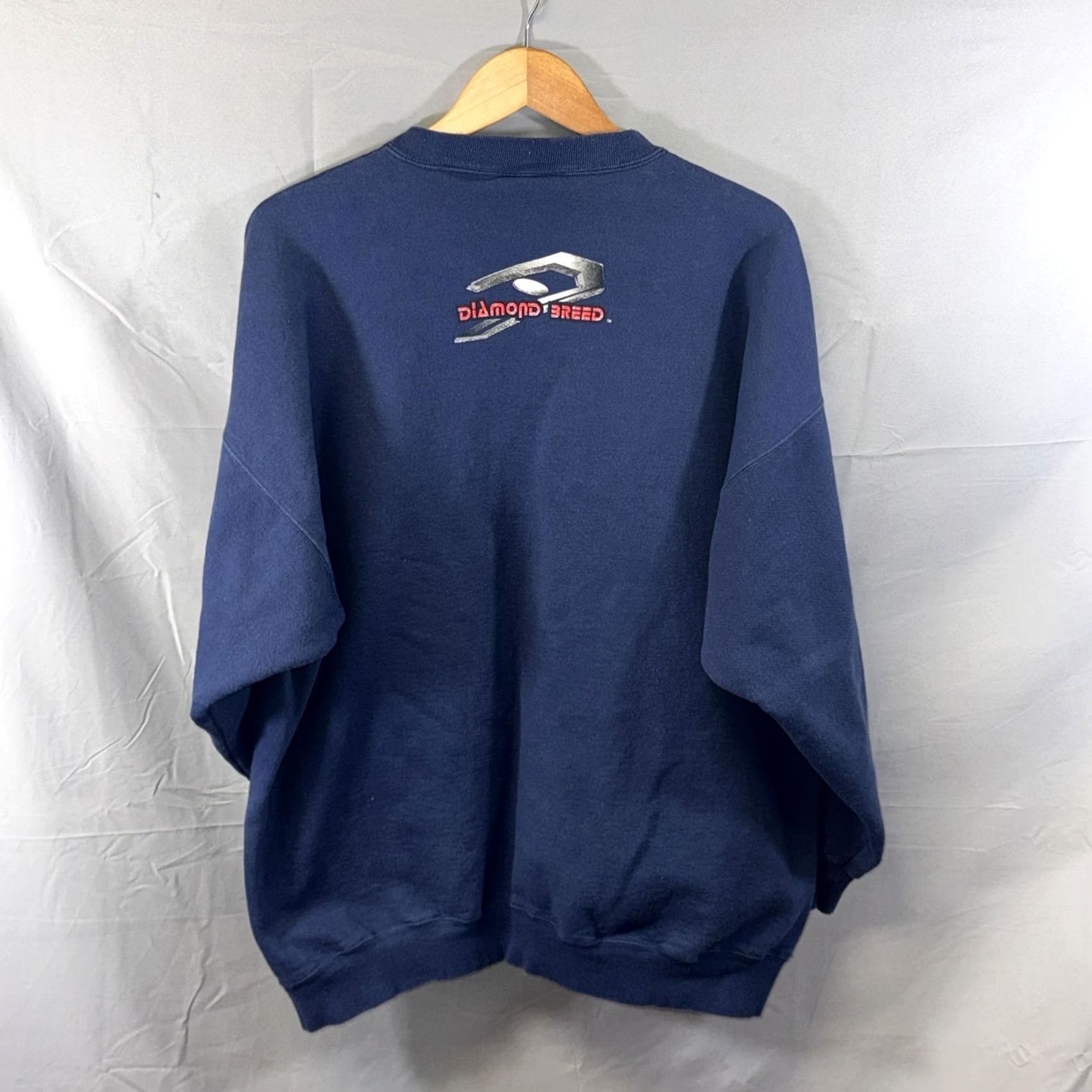 Hanes VINTAGE Hanes Sweatshirt Mens 2XL Navy Blue Crewneck Base Power Softball Club Graphic Size US XXL / EU 58 / 5 - 2 Thumbnail