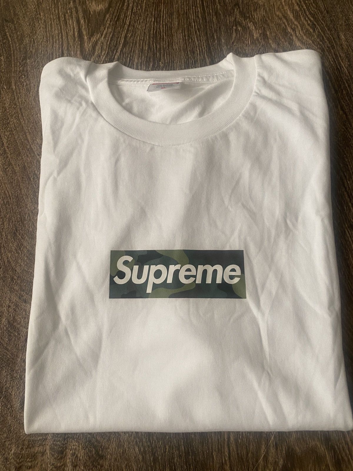 Supreme Supreme FW 2023 Woodland Camo Bogo Tee Size US XL / EU 56 / 4 - 1 Thumbnail