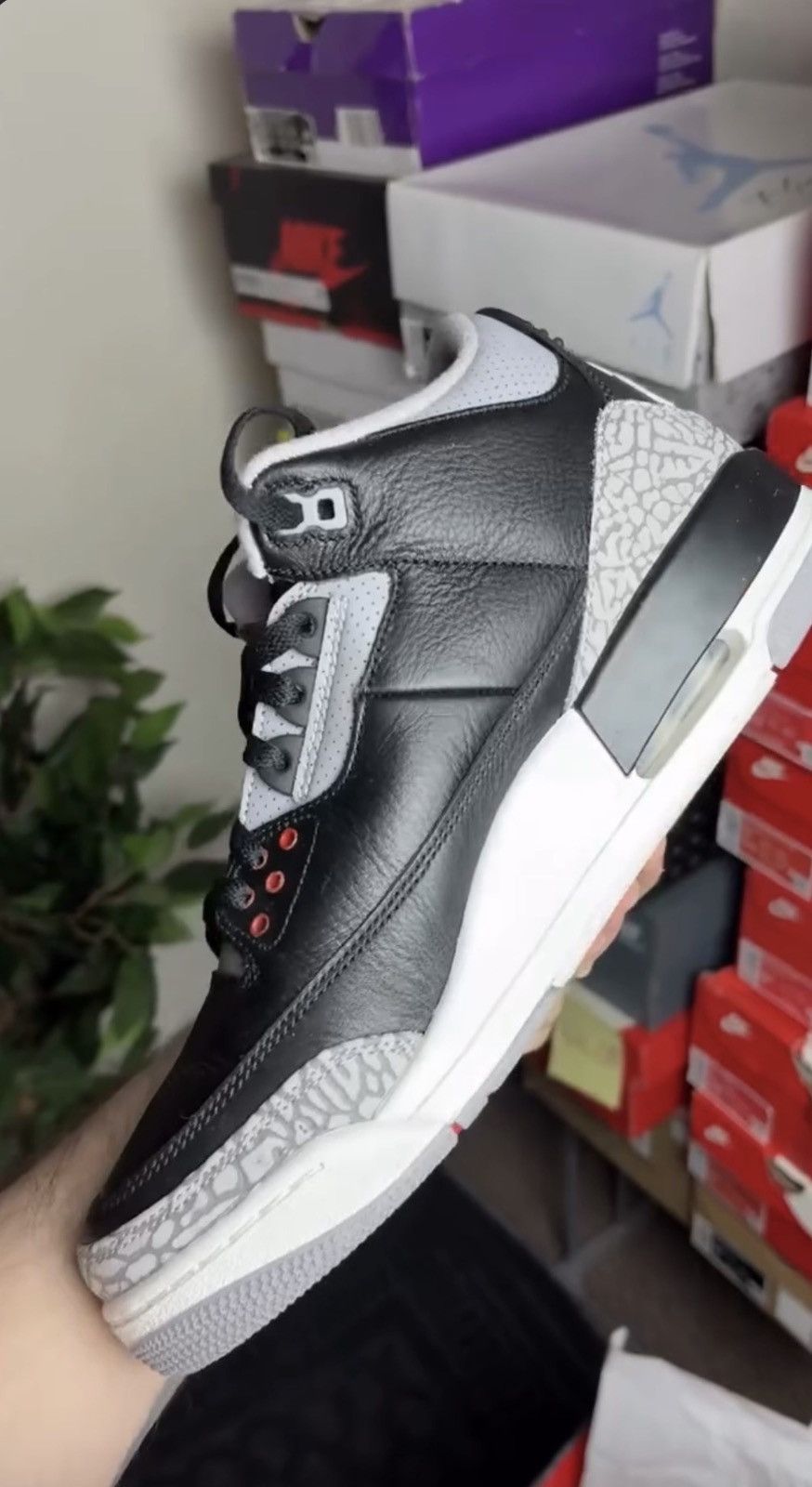 Jordan Brand Jordan 3 Black Cement Size US 10 / EU 43 - 4 Thumbnail