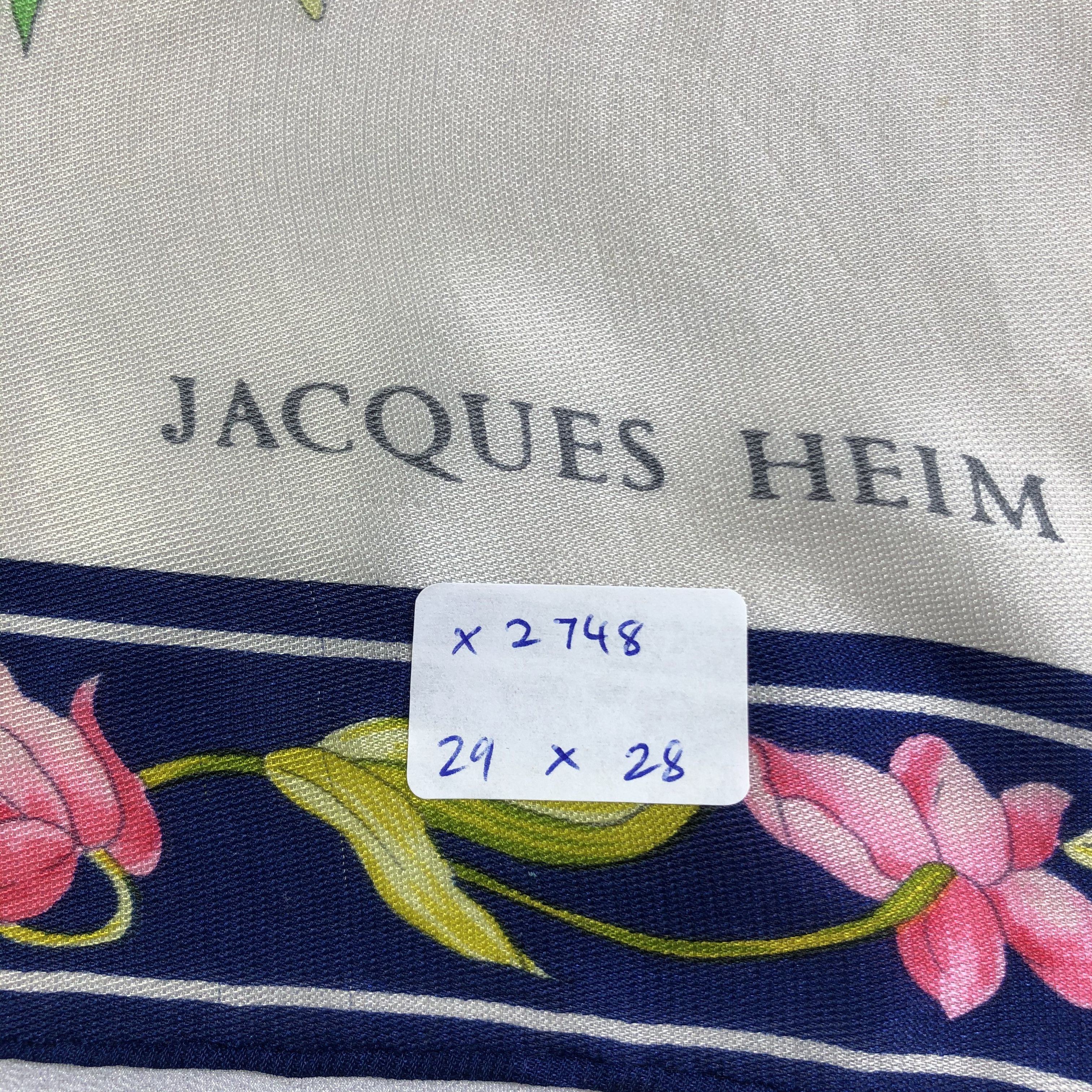 Vintage Vintage Jacques Heim Silk Scarf Size ONE SIZE - 7 Thumbnail