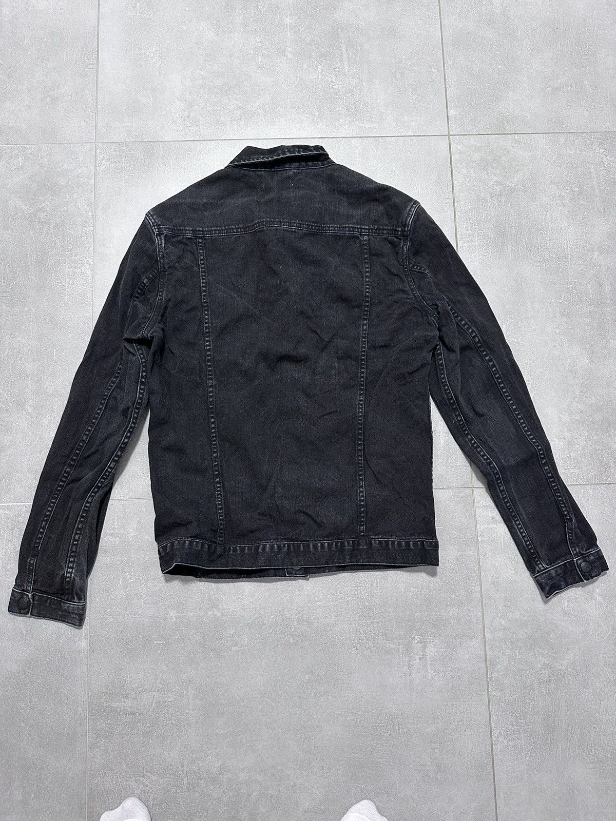 Allsaints × Vintage AllSaints Denim Jacket Black Vintage Size M Size US M / EU 48-50 / 2 - 3 Thumbnail