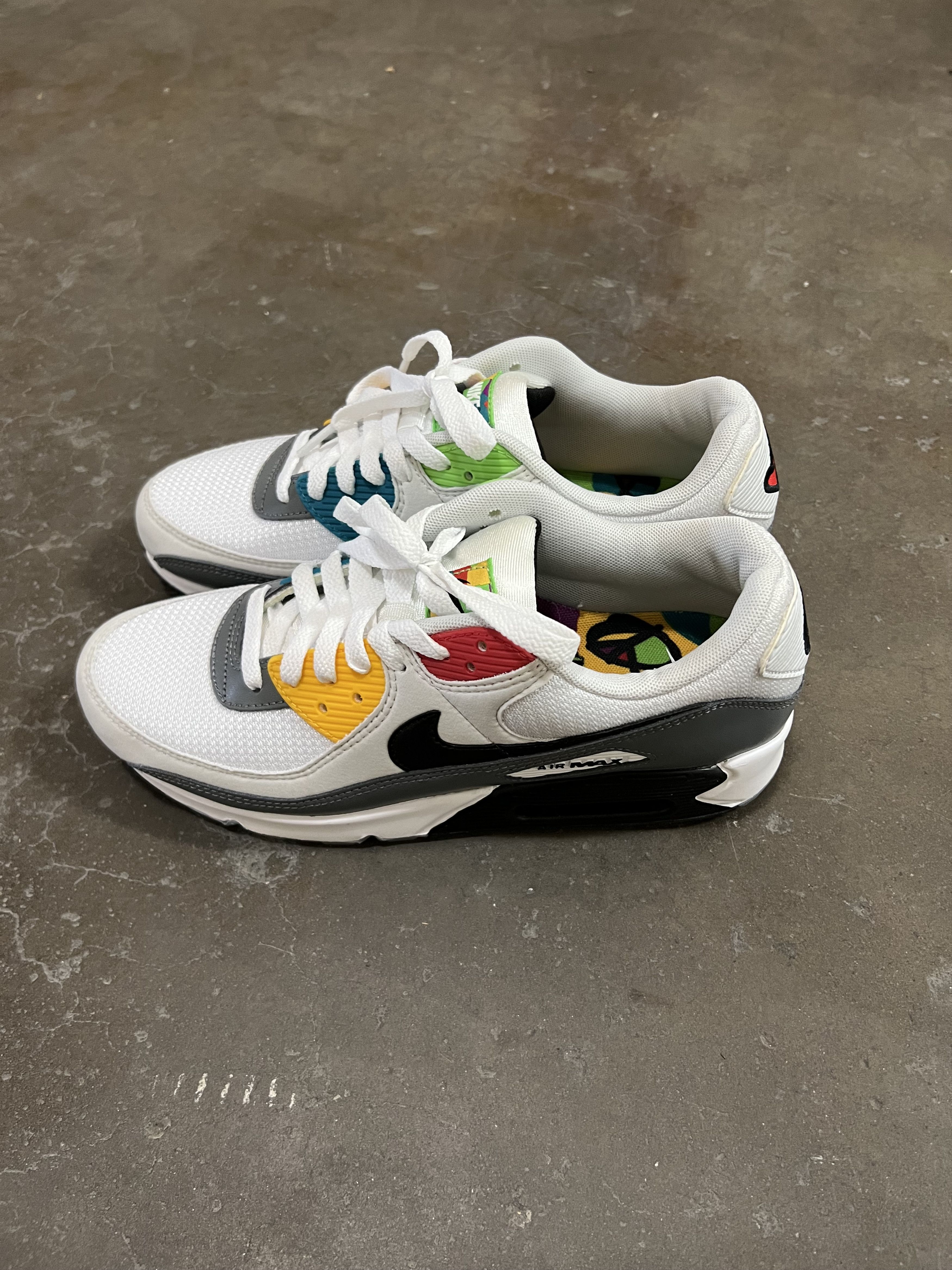 Nike Nike Air Max 90 PRM DM8151-100 'Peace Love Swoosh' Men's 9.5 Size US 9.5 / EU 42-43 - 3 Thumbnail