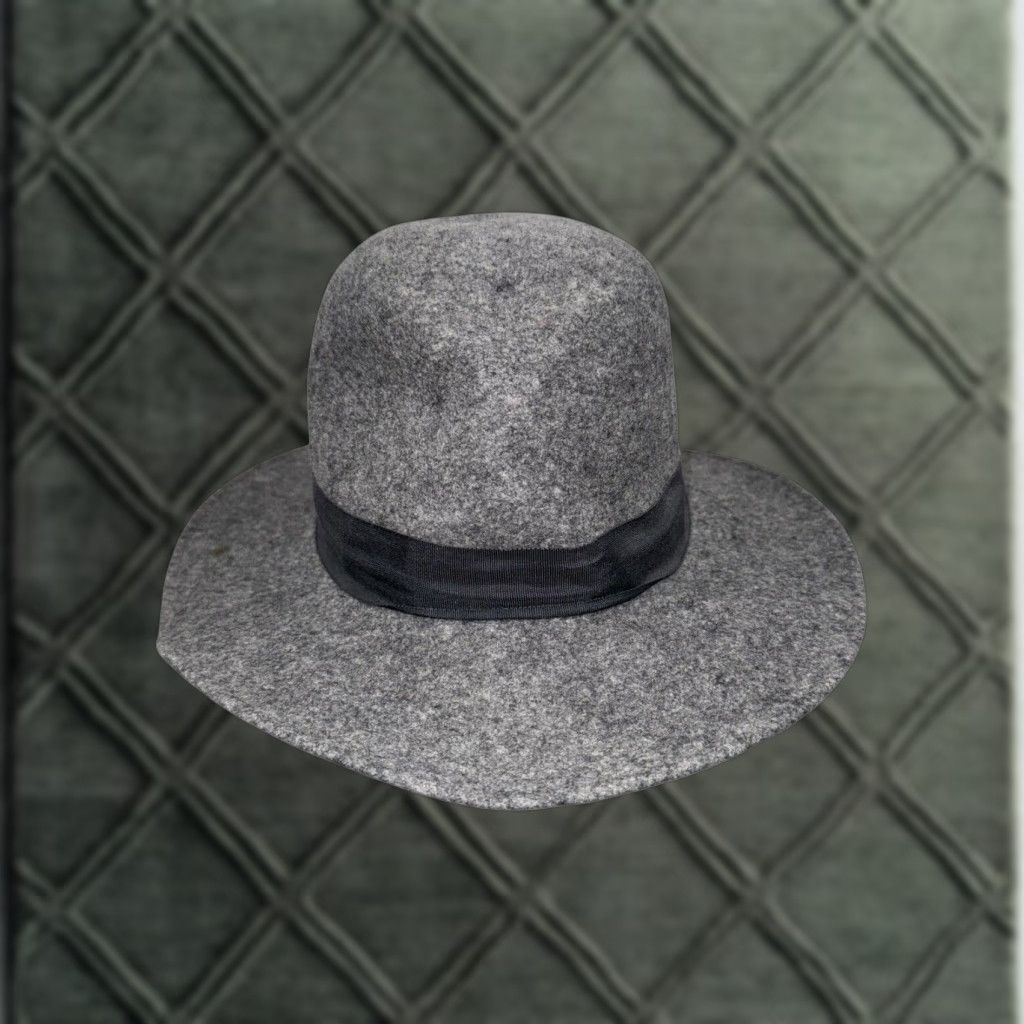 Adidas VINTAGE Adidas Fedora Hat Wool Felt Size M/L Gray Men Fedora Rare 70s M/L Mens Size ONE SIZE - 1 Thumbnail