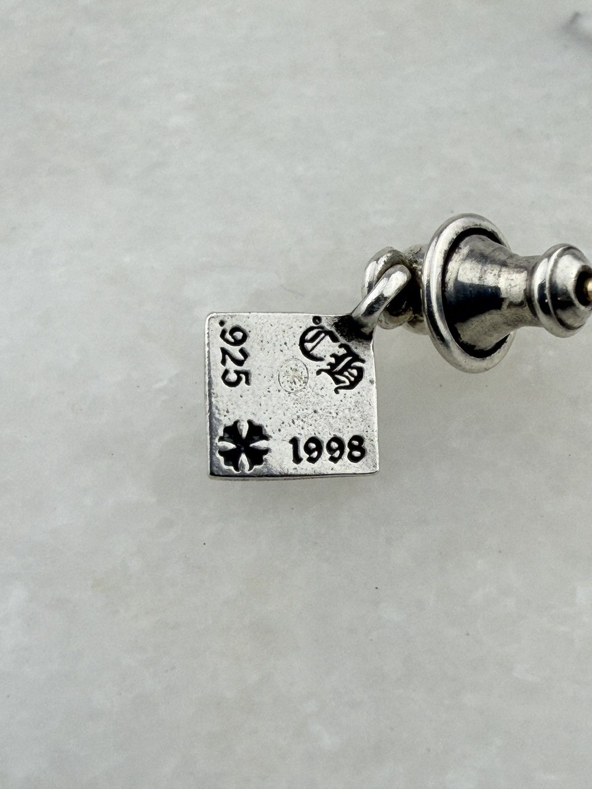 Chrome Hearts CHROME HEARTS PYRAMID PLUS DROP EARRING Size ONE SIZE - 4 Thumbnail