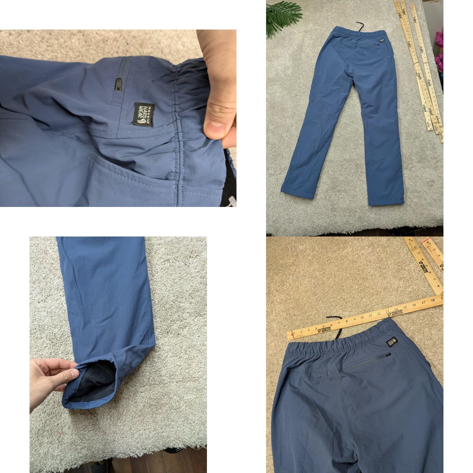 Mountain Hardwear Mountain Hardwear Pants Mens Small Blue Fleece Lined Softshell Snow Insulated Size US 29 - 8 Thumbnail