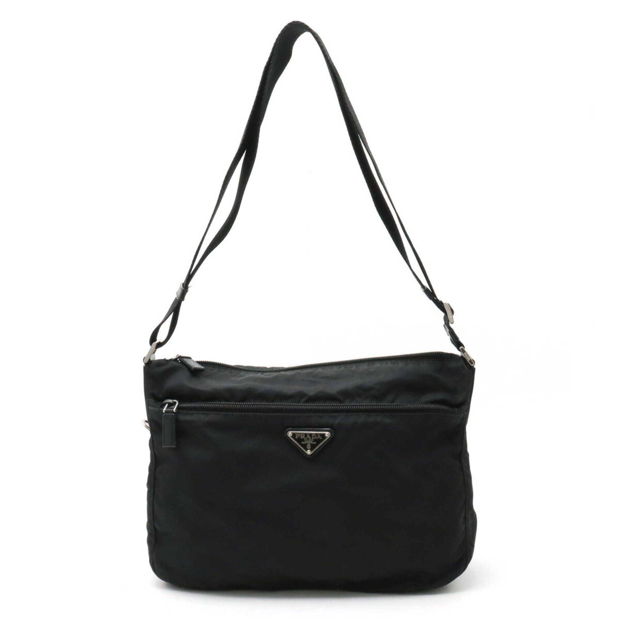 image of Prada Vela Sport Shoulder Bag Nylon Leather Nero Black Purchased At A Domestic Boutique Bt0421, Wom