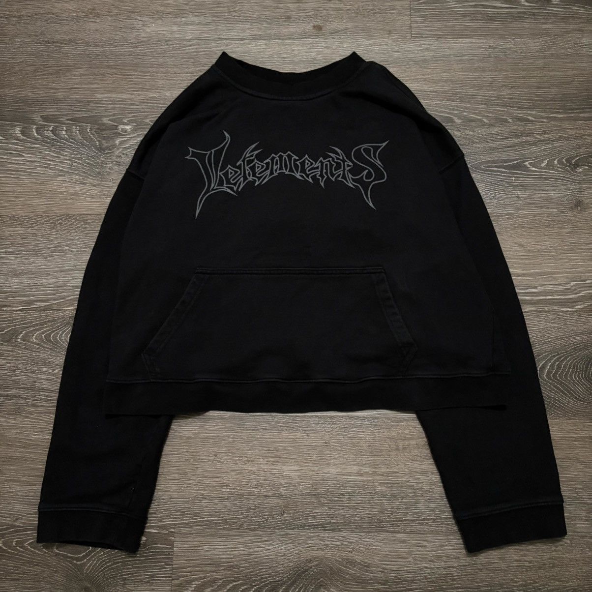 ウェア Grailed Vetements Vetements Metal Reversible Hoodie Black 2016 | Grailed
