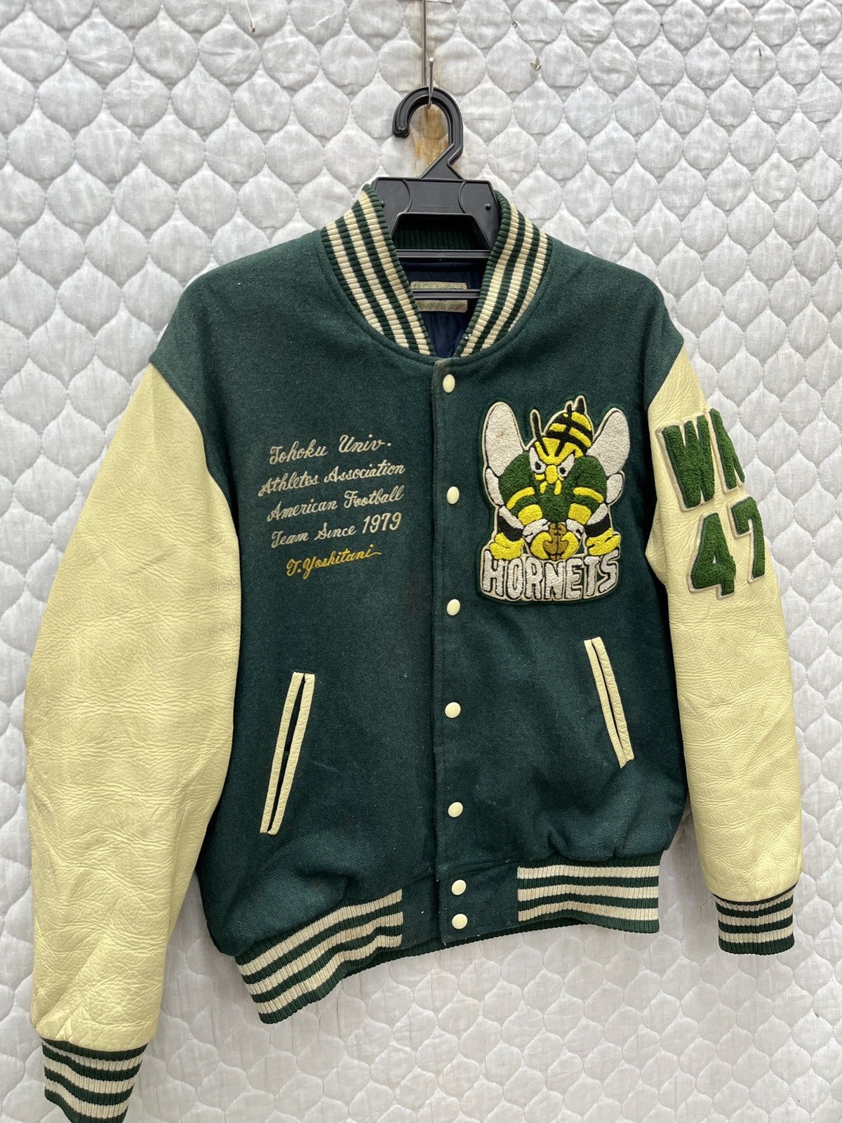 Vintage 🔥🔥🔥STEALS VTG HORNET AMERICAN FOOTBALL VARSITY JACKET Size US M / EU 48-50 / 2 - 2 Thumbnail