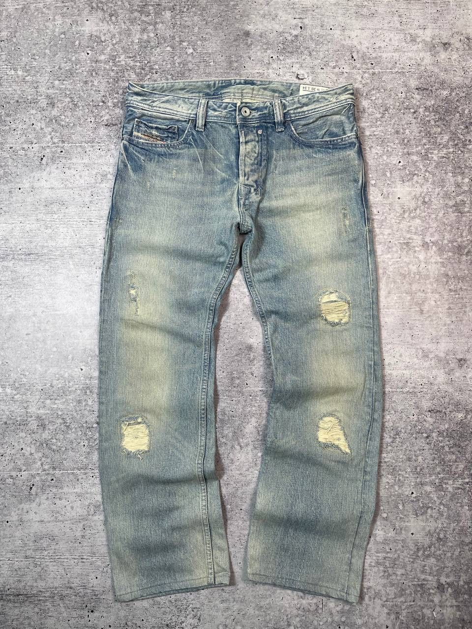 Diesel Vintage Crazy Diesel Safari Distressed Denim Jeans Y2K Size US 30 / EU 46 - 1 Thumbnail