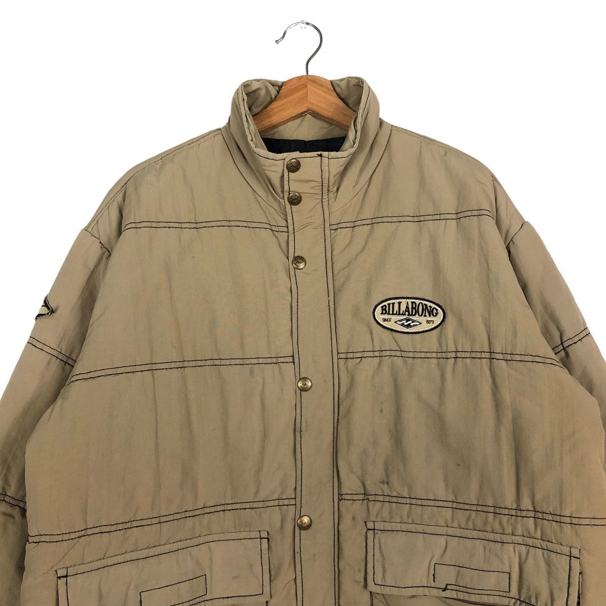 Japanese Brand 🔥Vintage Down Puffer Jacket Billabong Streetwear Design Size US M / EU 48-50 / 2 - 3 Thumbnail