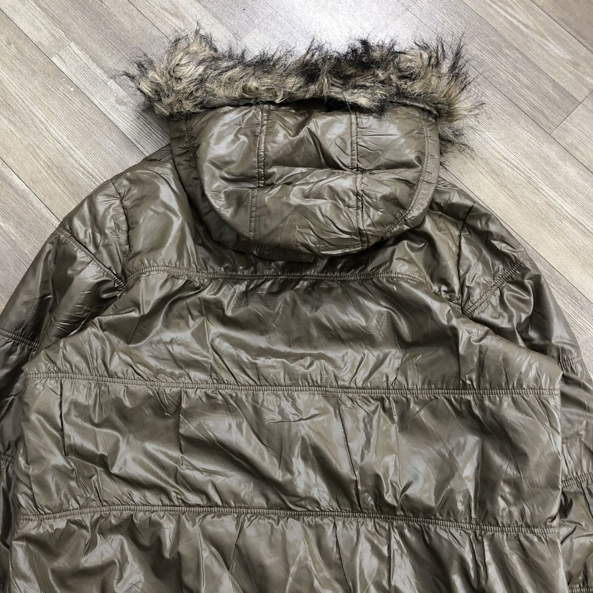 If Six Was Nine 2000s Uniqlo Fur Puffer Down Jacket Beauty Beast Goa Lgb Y2K Size US L / EU 52-54 / 3 - 11 Thumbnail