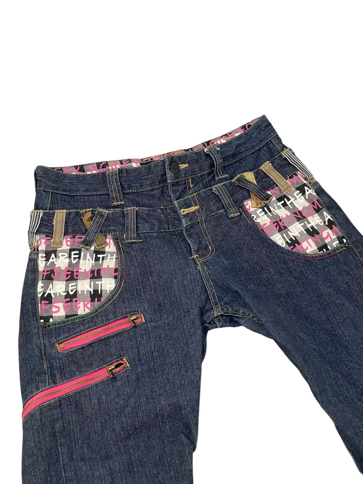 Japanese Brand Double Waist Jeans Memory Special Slim Leg 8🟦2 Size US 32 / EU 48 - 15 Thumbnail