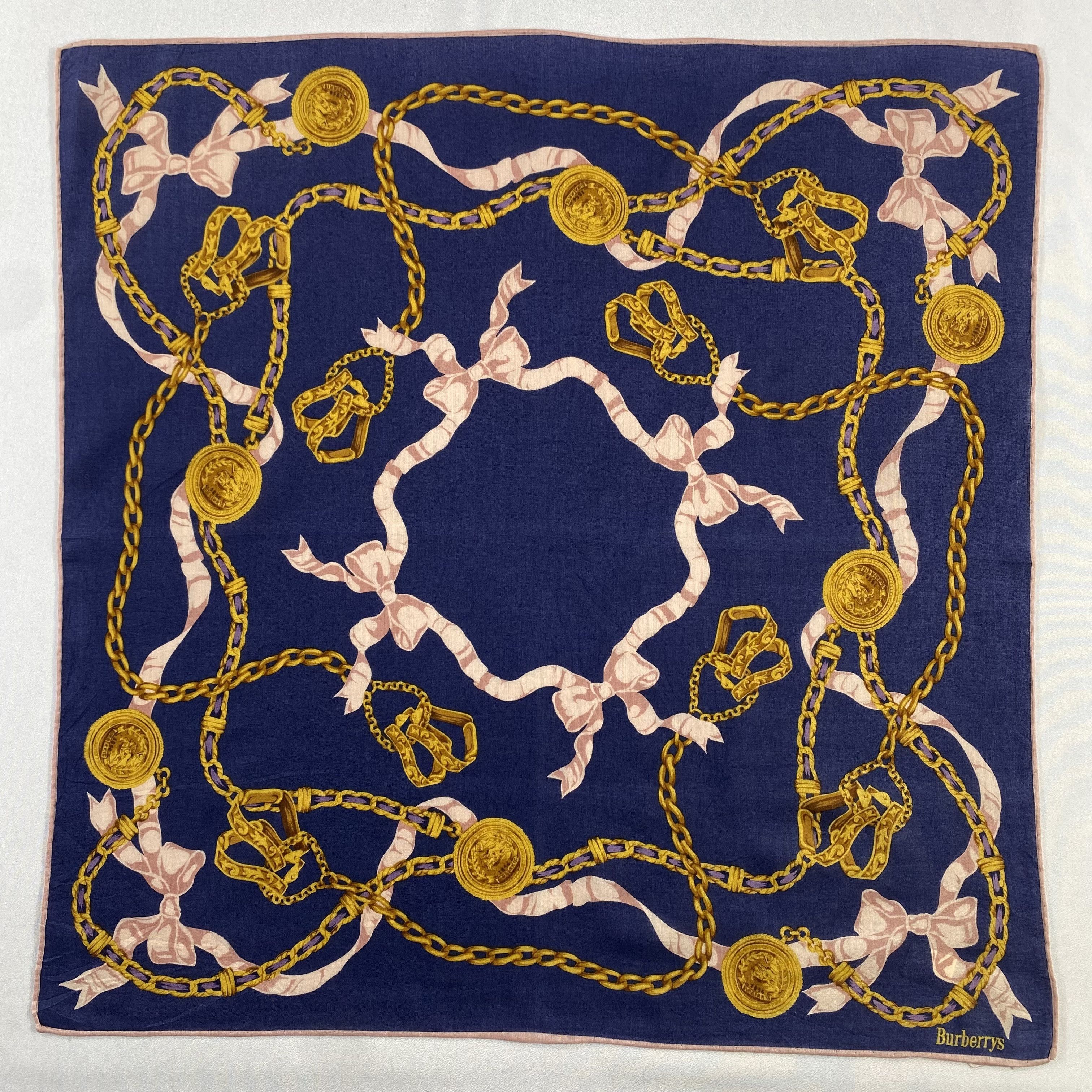 Burberry × Vintage Burberry Handkerchief / Neckerchief / Bandana-P1111 Size ONE SIZE - 1 Thumbnail