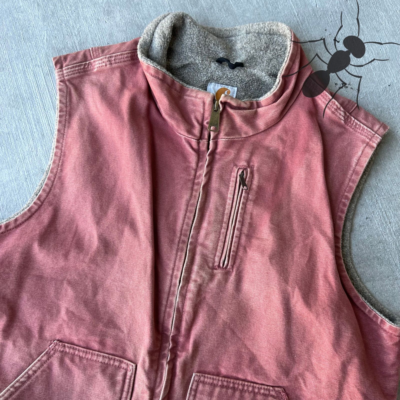 Carhartt × Vintage Carhartt WOMENS WV001 VRS pink work wear vest Size US L / EU 52-54 / 3 - 3 Thumbnail