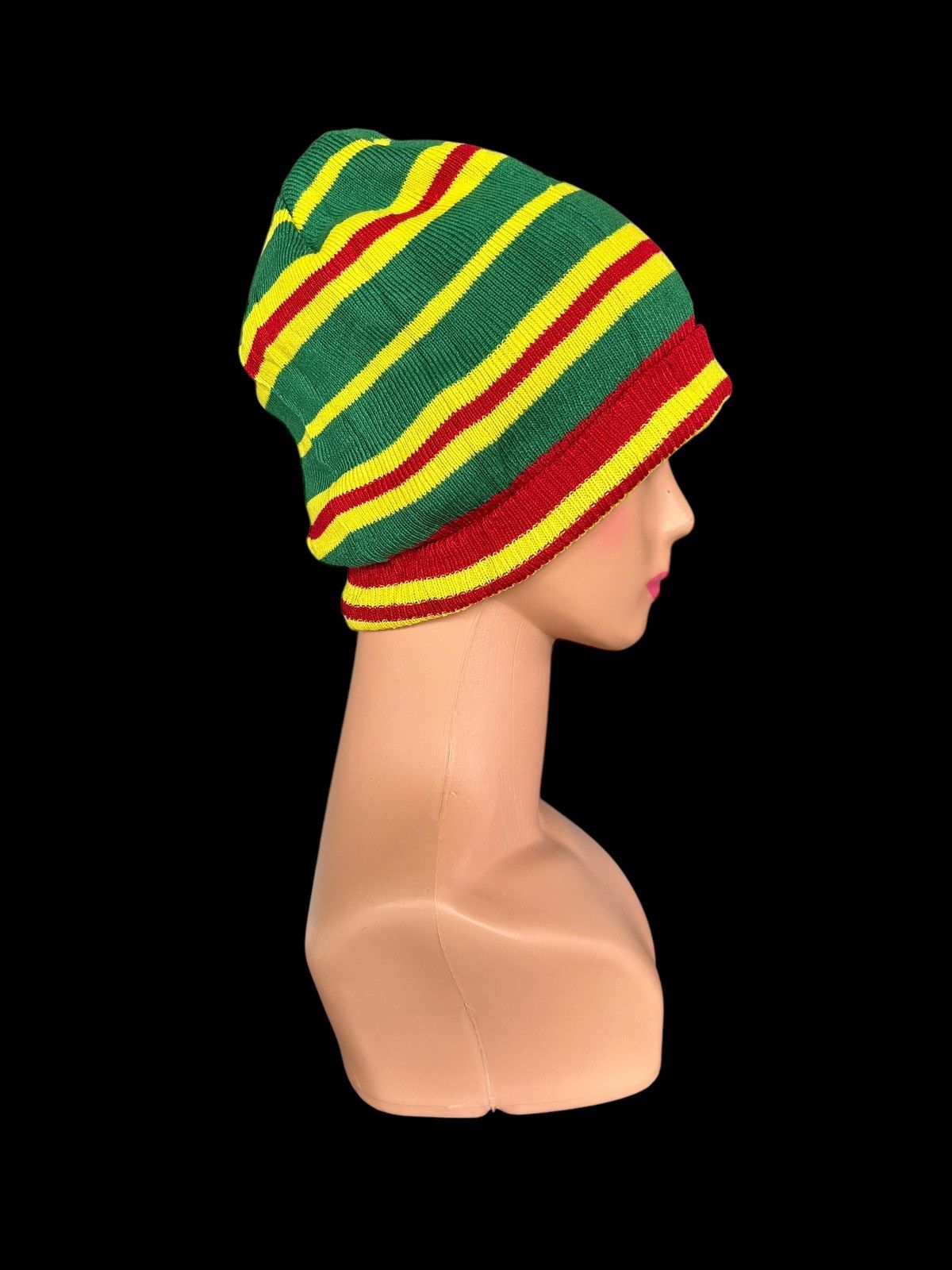 Japanese Brand × Kapital × Vintage Hippies style Stripe Beanie Hats Size ONE SIZE - 3 Thumbnail
