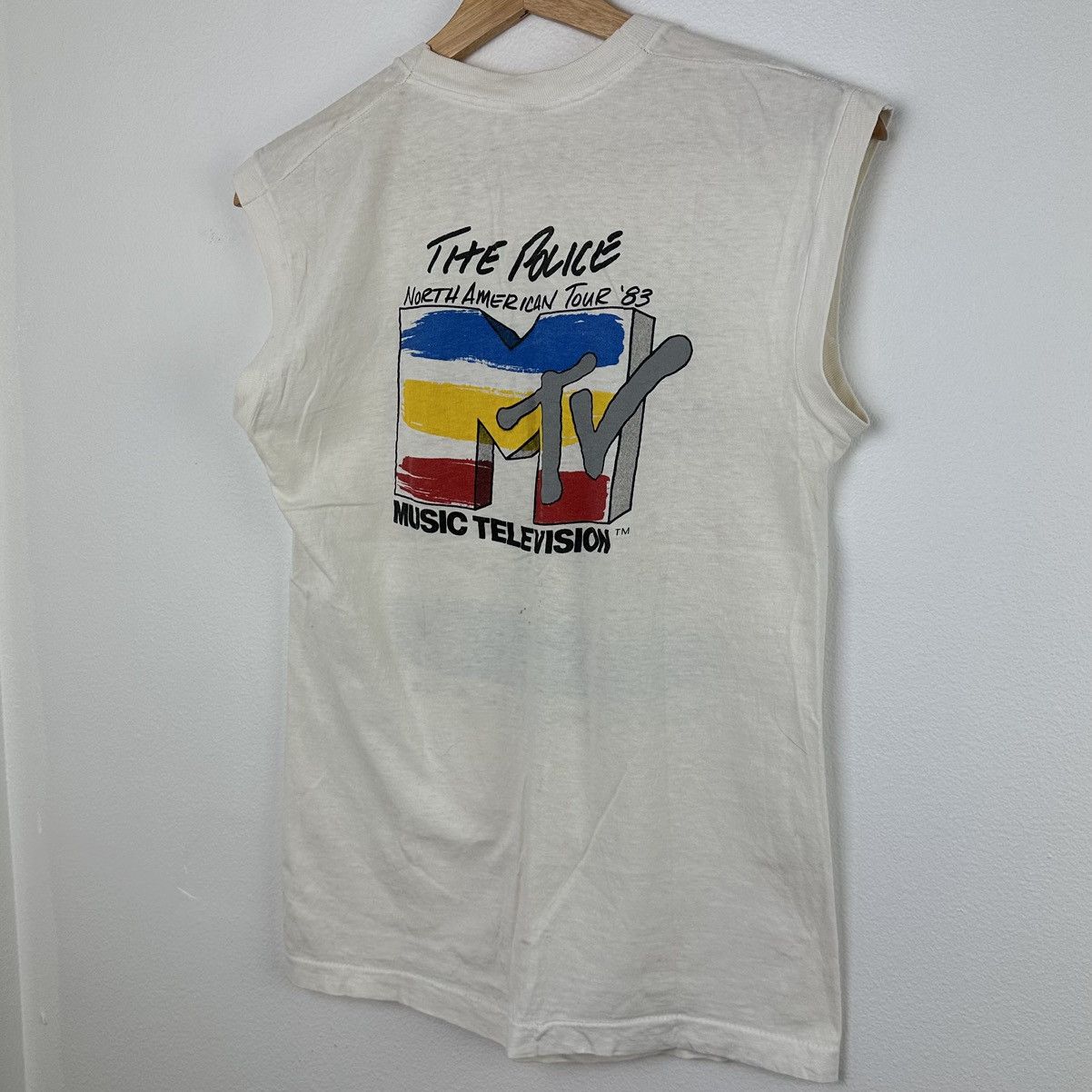 Vintage 1983 MTV The Police North American Tour T Shirt