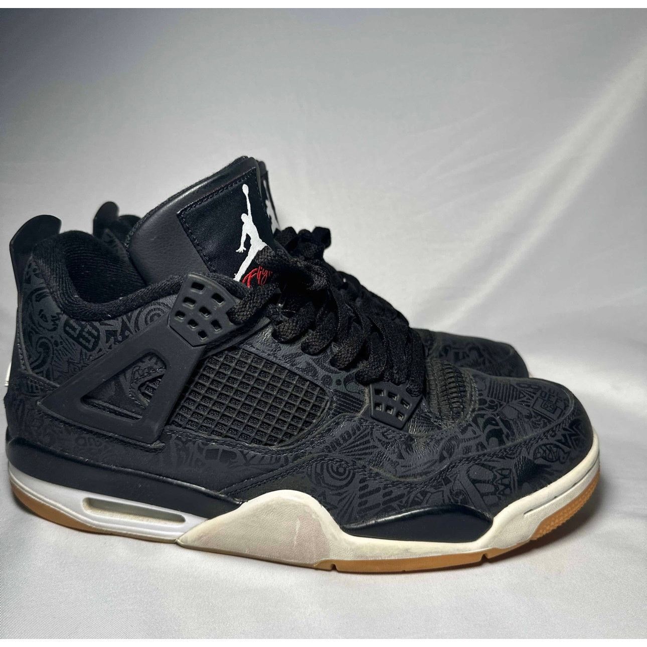 Jordan Brand × Nike Size 10.5 - Nike Air Jordan 4 Retro Laser Men's Shoes Size US 10.5 / EU 43-44 - 1 Thumbnail