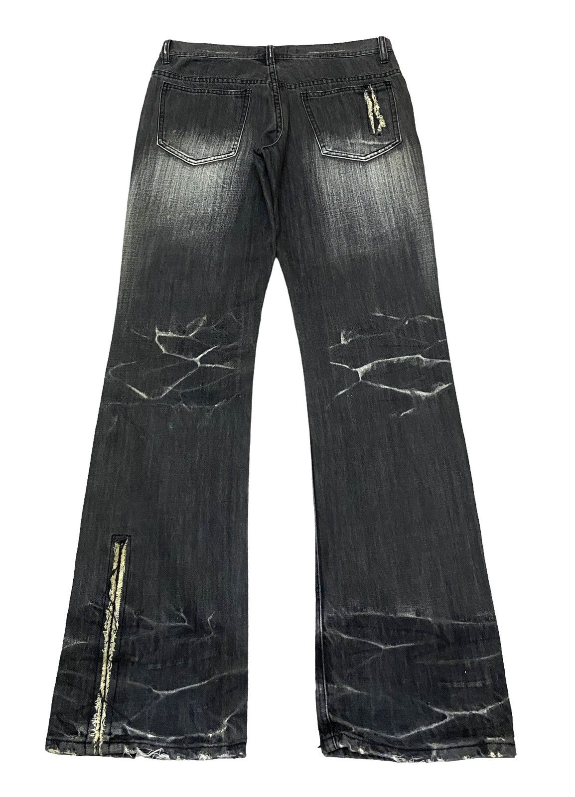 If Six Was Nine Very Rare Design Vintage Japanese Brand Riot Jeans 2000s Size US 33 - 2 Thumbnail