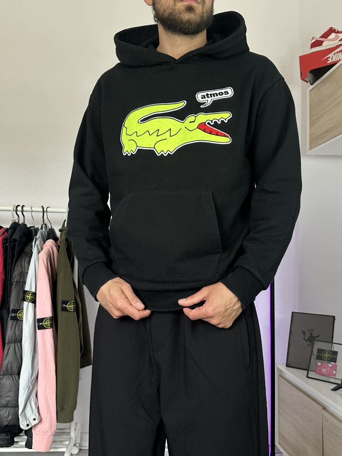 Lacoste × atmos Lacoste L!VE x Atmos Hoodie,Made in Japan, Rare Sample Size US S / EU 44-46 / 1 - 10 Thumbnail