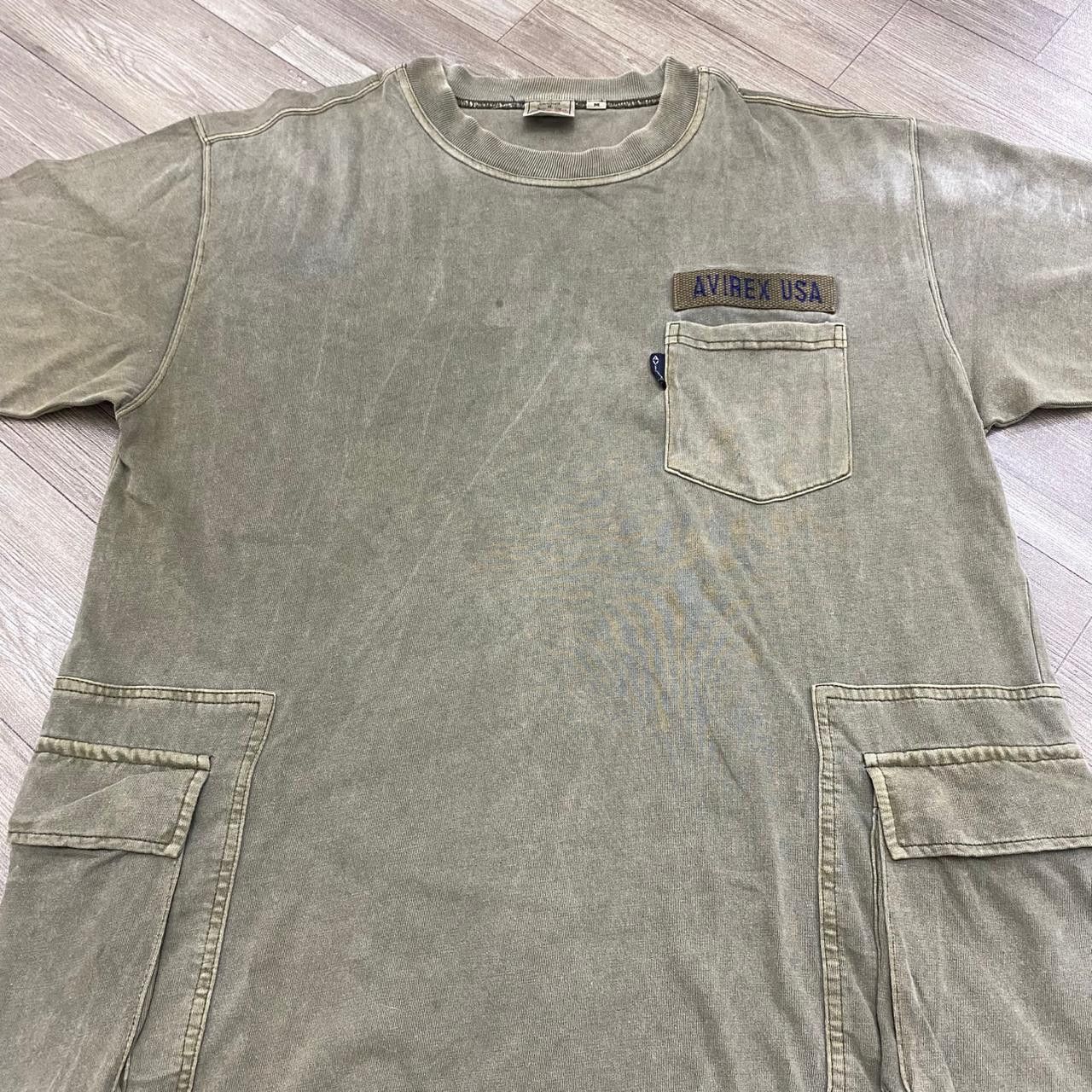 Avirex RARE💥 Avirex Multi Pocket T-shirt Natural Faded G.O.A Style Size US M / EU 48-50 / 2 - 2 Thumbnail