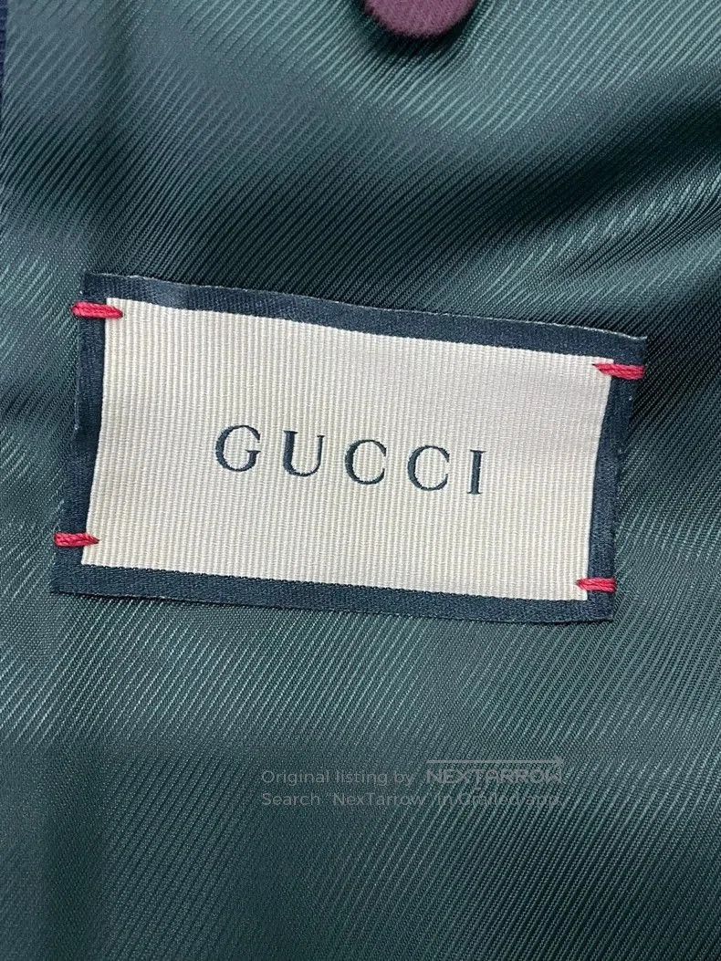 Gucci Gucci Green Logo Lapel Blazer Jacket. Size US M / EU 48-50 / 2 - 4 Thumbnail