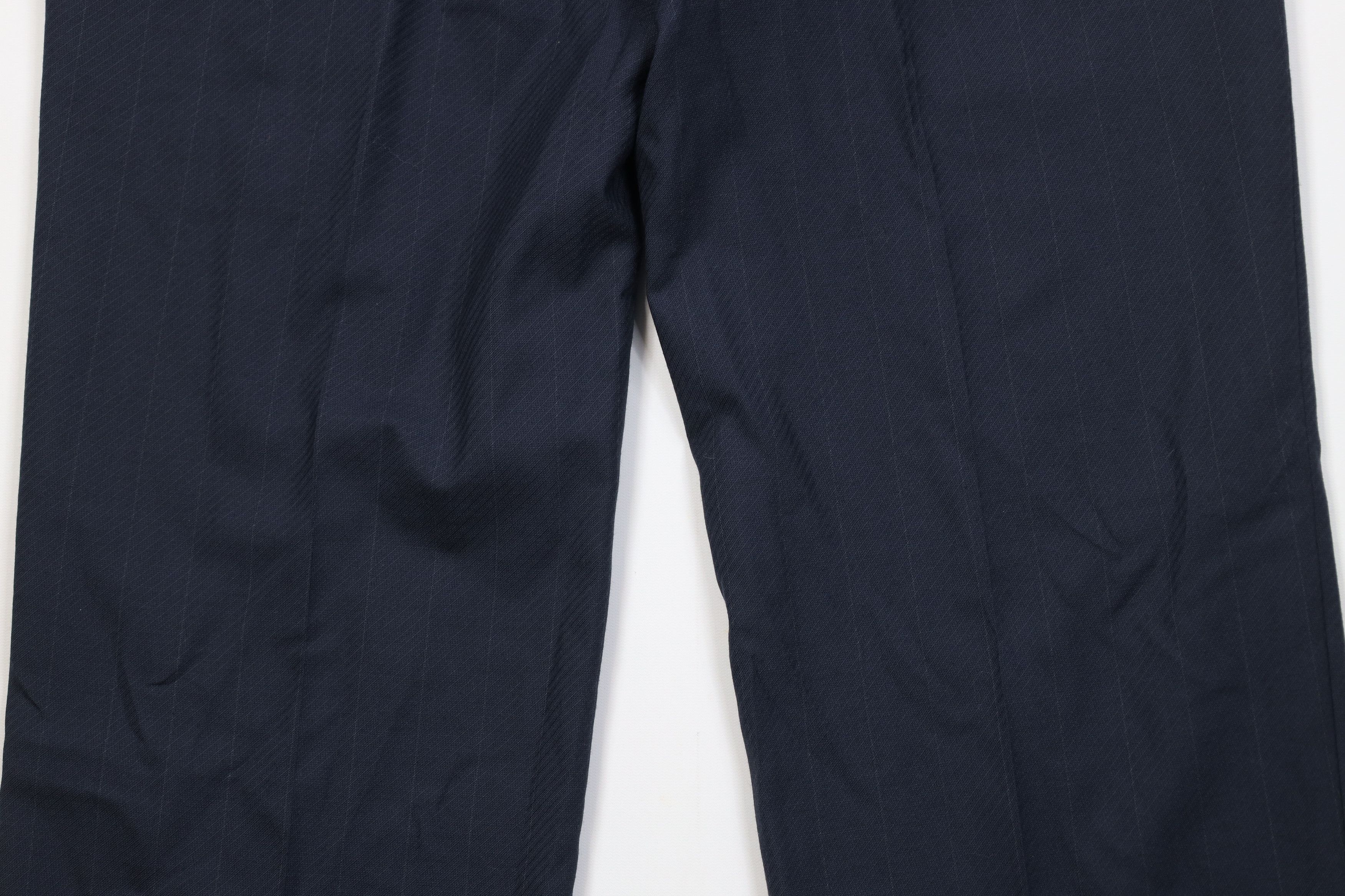 Vintage Vintage 70s Streetwear Knit Flared Wide Leg Chino Pants Blue Size US 40 / EU 56 - 10 Thumbnail