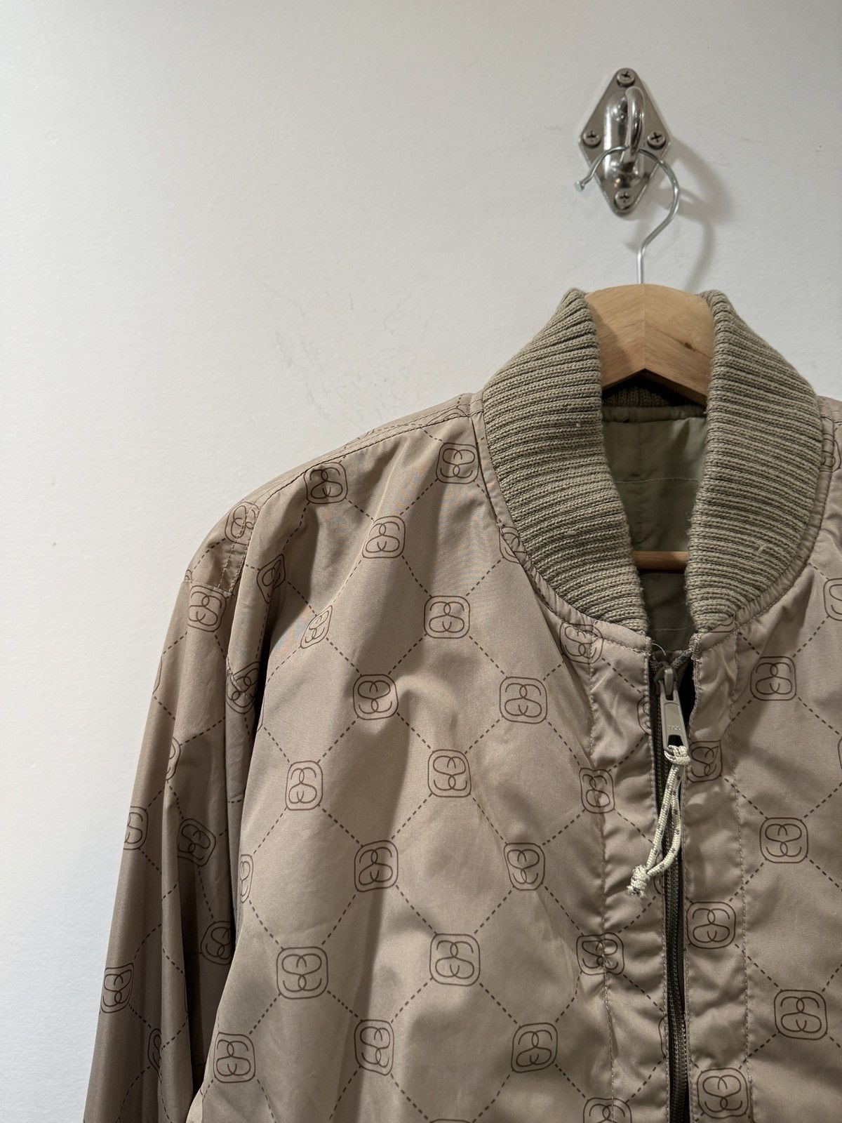 Stussy Stüssy All-Over Monogram Pattern Bomber Jacket Size US M / EU 48-50 / 2 - 1 Thumbnail