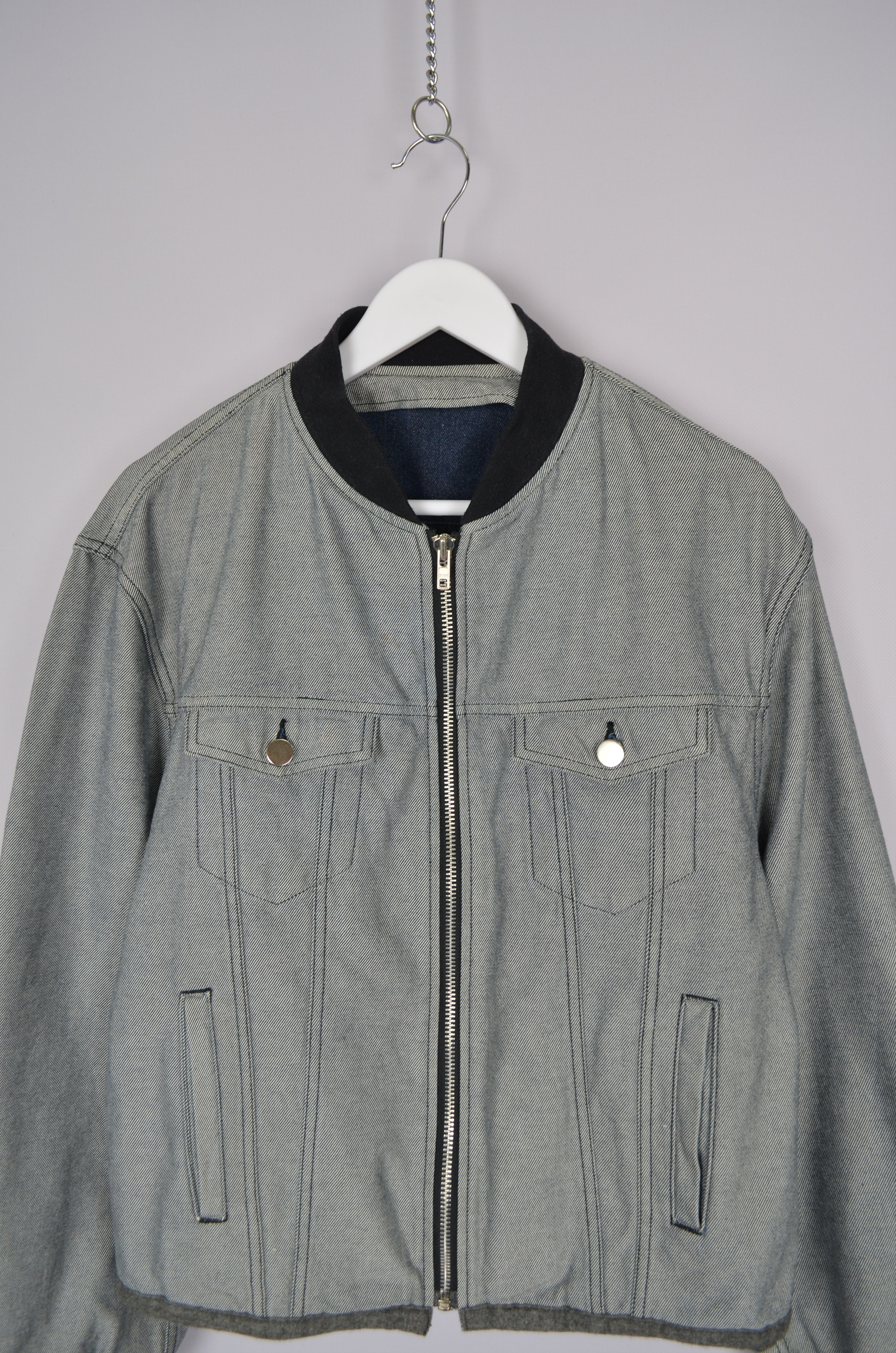 Comme des Garcons × Japanese Brand × Vintage Vintage Comme Des Garcons Homme Plus Denim Jacket Bomber M Size US M / EU 48-50 / 2 - 2 Thumbnail