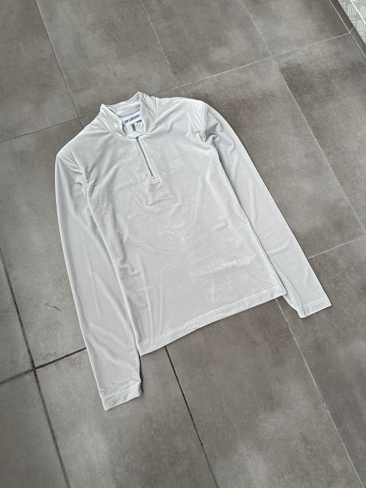 Han Kjobenhavn !DS! SS22 Han Kjobenhavn Half Zip Sharp Grey Long Sleeve Size US M / EU 48-50 / 2 - 8 Thumbnail