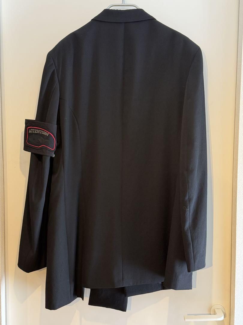 Yohji Yamamoto POUR HOMME 2-0aw Wool gabardine jacket with armband Size US L / EU 52-54 / 3 - 3 Thumbnail