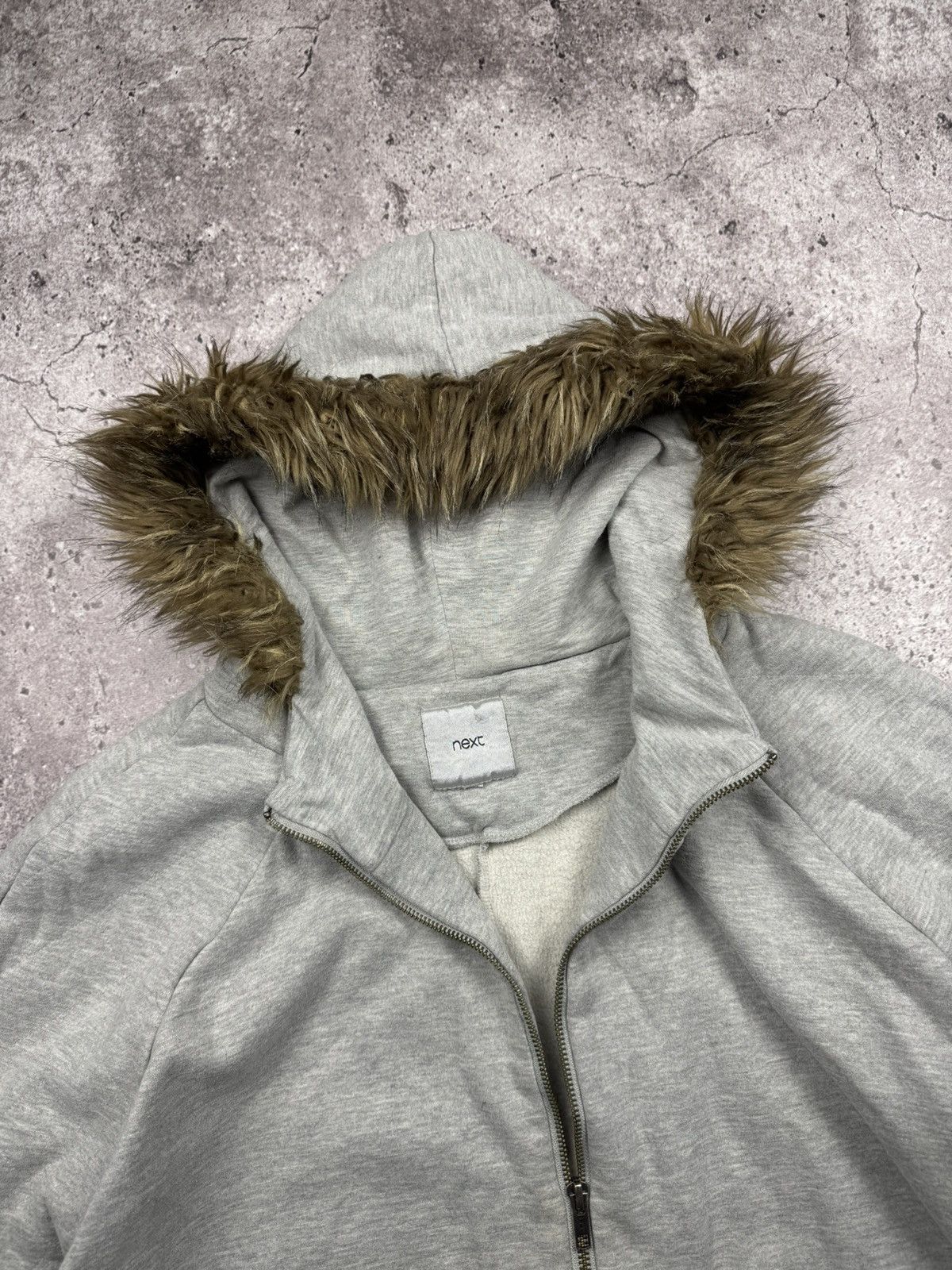 If Six Was Nine If Six Was Nine LGB Styled Boxy Fur Gray Y2K Zip Hoodie Size US M / EU 48-50 / 2 - 3 Thumbnail