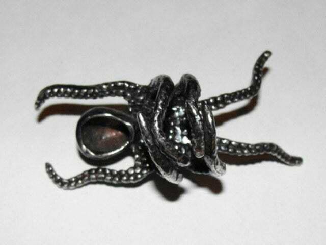 Designer Sterling Silver Octopus Cocktail Ring Size ONE SIZE - 4 Thumbnail
