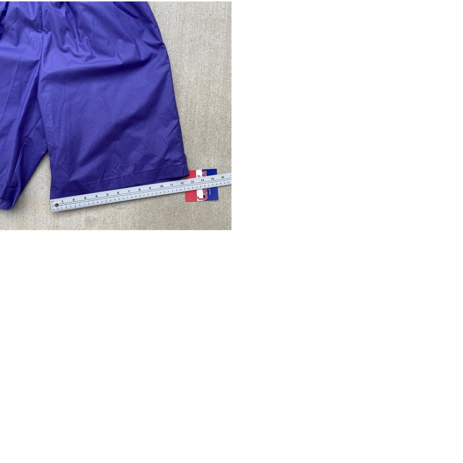 Catalina VINTAGE Catalina Purple Swim Shorts L Mens NOS 80s 90s Blue-Violet Lined Cotton Nylon Polyester Blended Fabric Swim Bottom Set Size US 33 - 12 Thumbnail