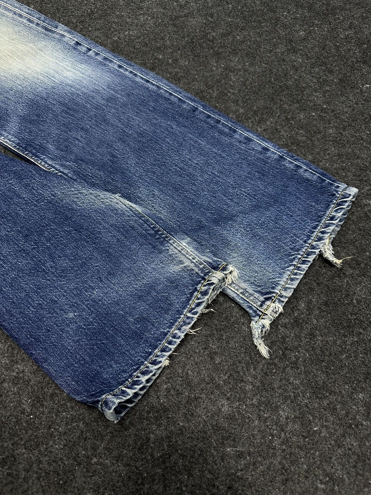 Lee Vintage 80s Lee Rider Sanforized Destroyed Denim 28x32 F34 Size US 28 / EU 44 - 11 Thumbnail