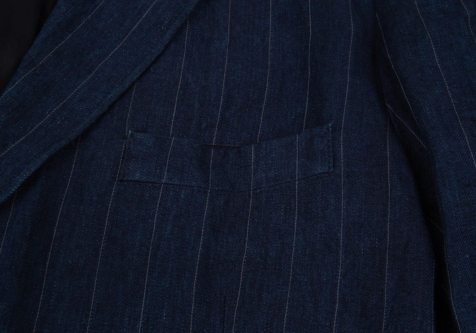 Yohji Yamamoto Yohji Yamamoto Indigo Dyed Linen Stripe Jacket Size US M / EU 48-50 / 2 - 8 Thumbnail