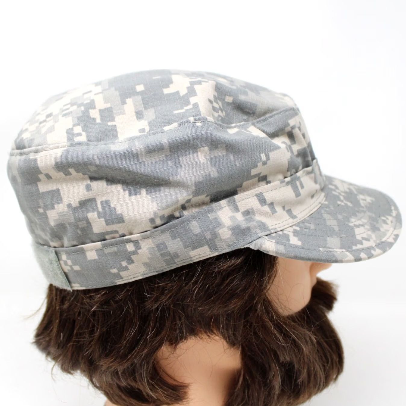 Vintage US Army Patrol Hat Adult 7 3/8 Green Digital Camo Camouflage Bernard Cap Size ONE SIZE - 7 Thumbnail