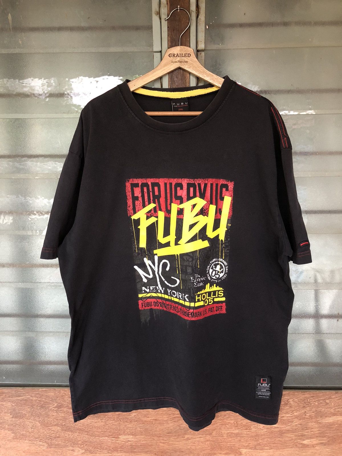 Fubu Vintage Fubu Streetwear Distressed Shirt Tee Size US XXL / EU 58 / 5 - 2 Thumbnail
