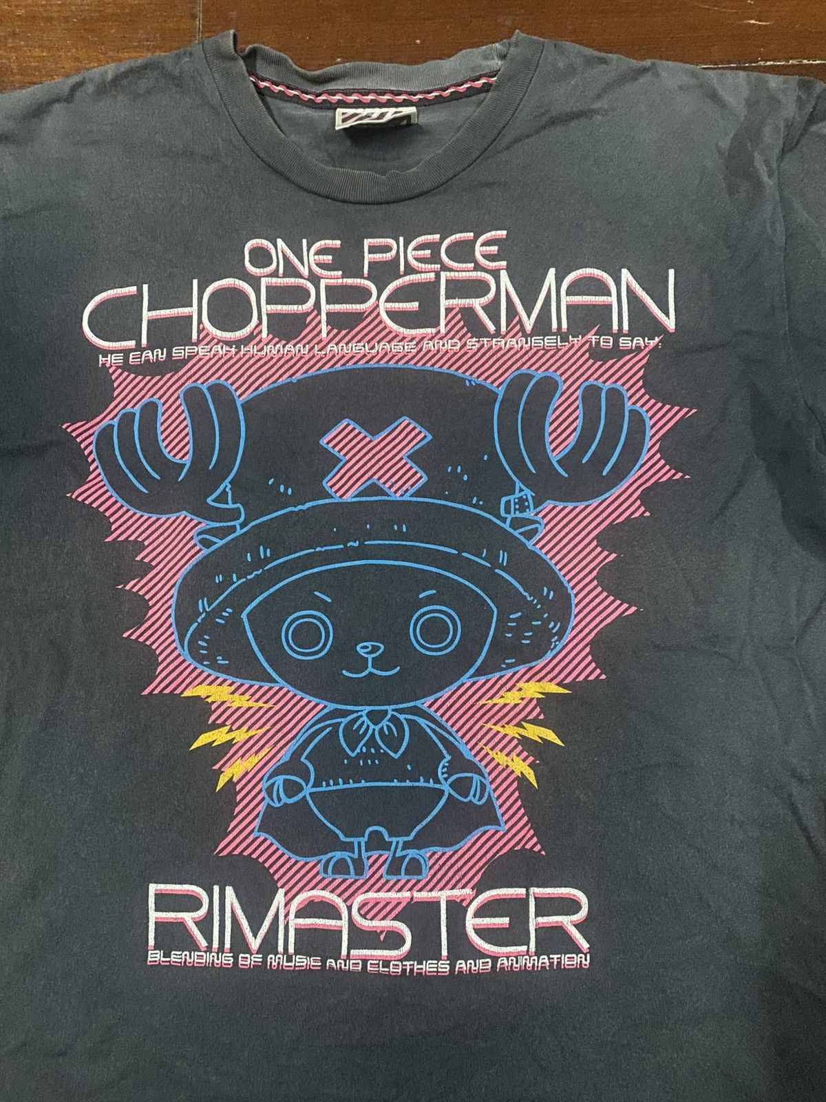 Anime Rare Vintage ONE PIECE Tony Chopperman Spell Out Big Logo Size US XL / EU 56 / 4 - 4 Thumbnail