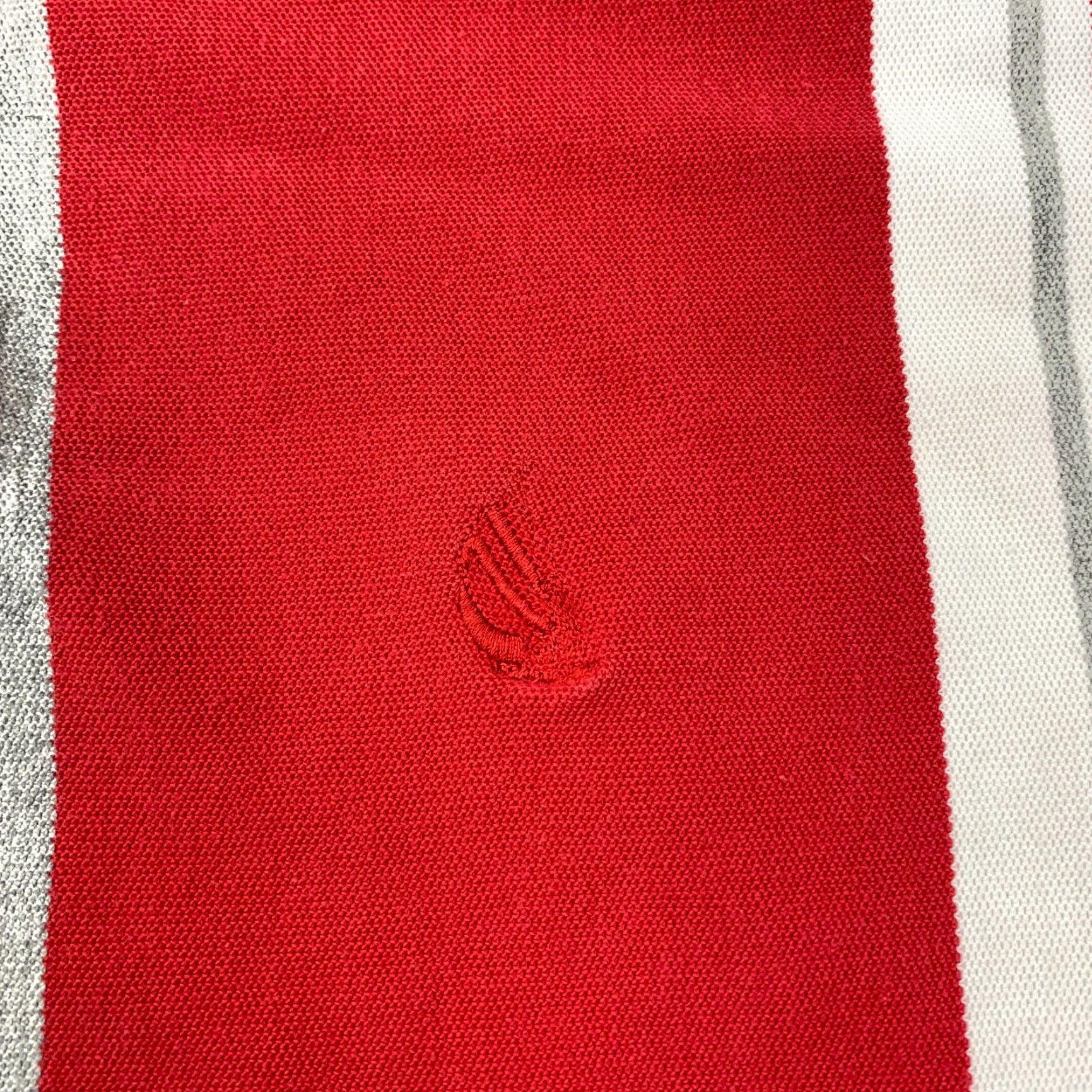 Nautica VINTAGE Nautica Polo Shirt Mens Large Red Vertical Striped 90s Cotton Size US L / EU 52-54 / 3 - 2 Thumbnail