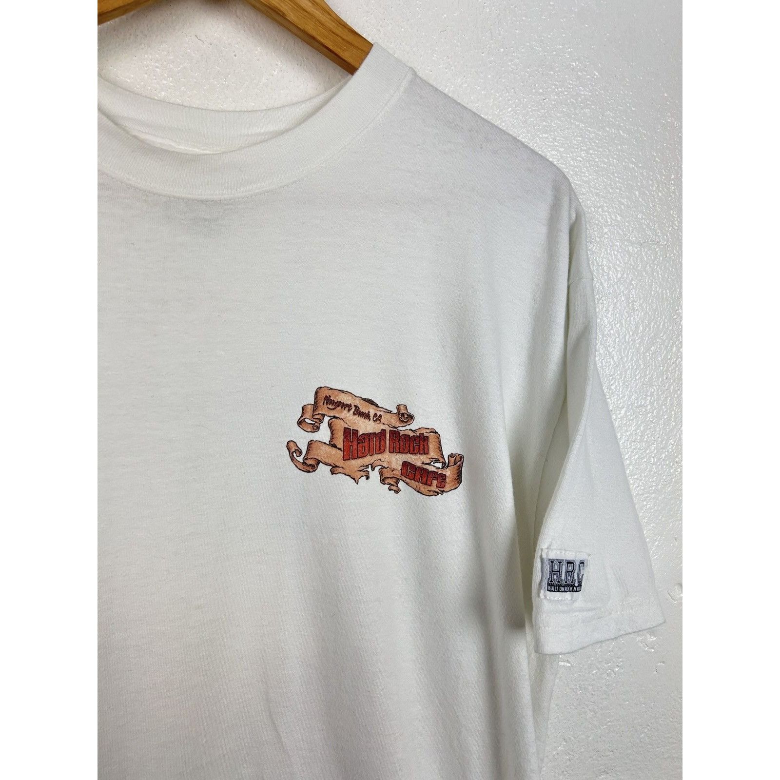 Hard Rock Cafe 90s Vintage Hard Rock Cafe Newport Beach Collectable Tee Size US XL / EU 56 / 4 - 5 Thumbnail