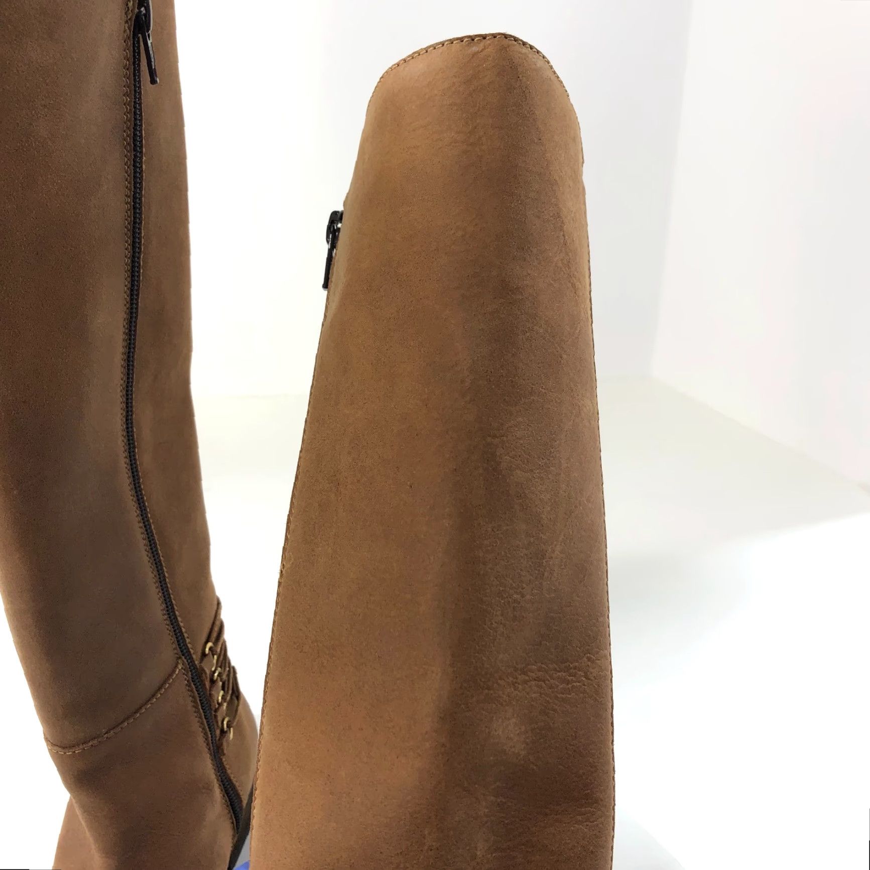 Steve Madden Steve Madden Leather Women's 7.5 Side Zip Knee Boots Brown MINT Boots Brown Women 7.5 Knee Boots Western Casual Vintage No Size US 8 / IT 38 - 3 Thumbnail