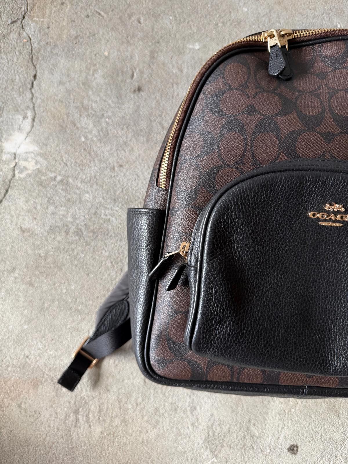 Coach Coach Signature Court Backpack Brown/Black Size ONE SIZE - 2 Thumbnail