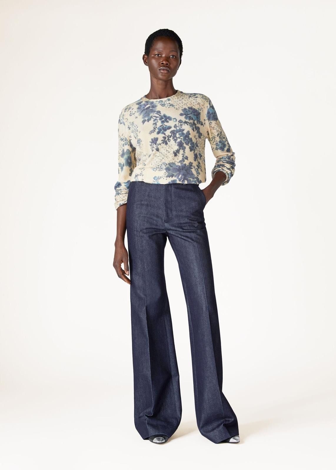 Loro Piana o1srvl11e0125 FAN6256 Roundneck Hill Sweater in Multicolor Size L / US 10 / IT 46 - 6 Thumbnail