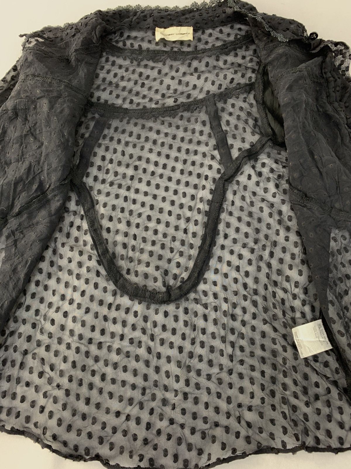 Issey Miyake Tsumori Chisato Issey Miyake Silk Polkadot Fashion Blouse Size XS / US 0-2 / IT 36-38 - 5 Thumbnail