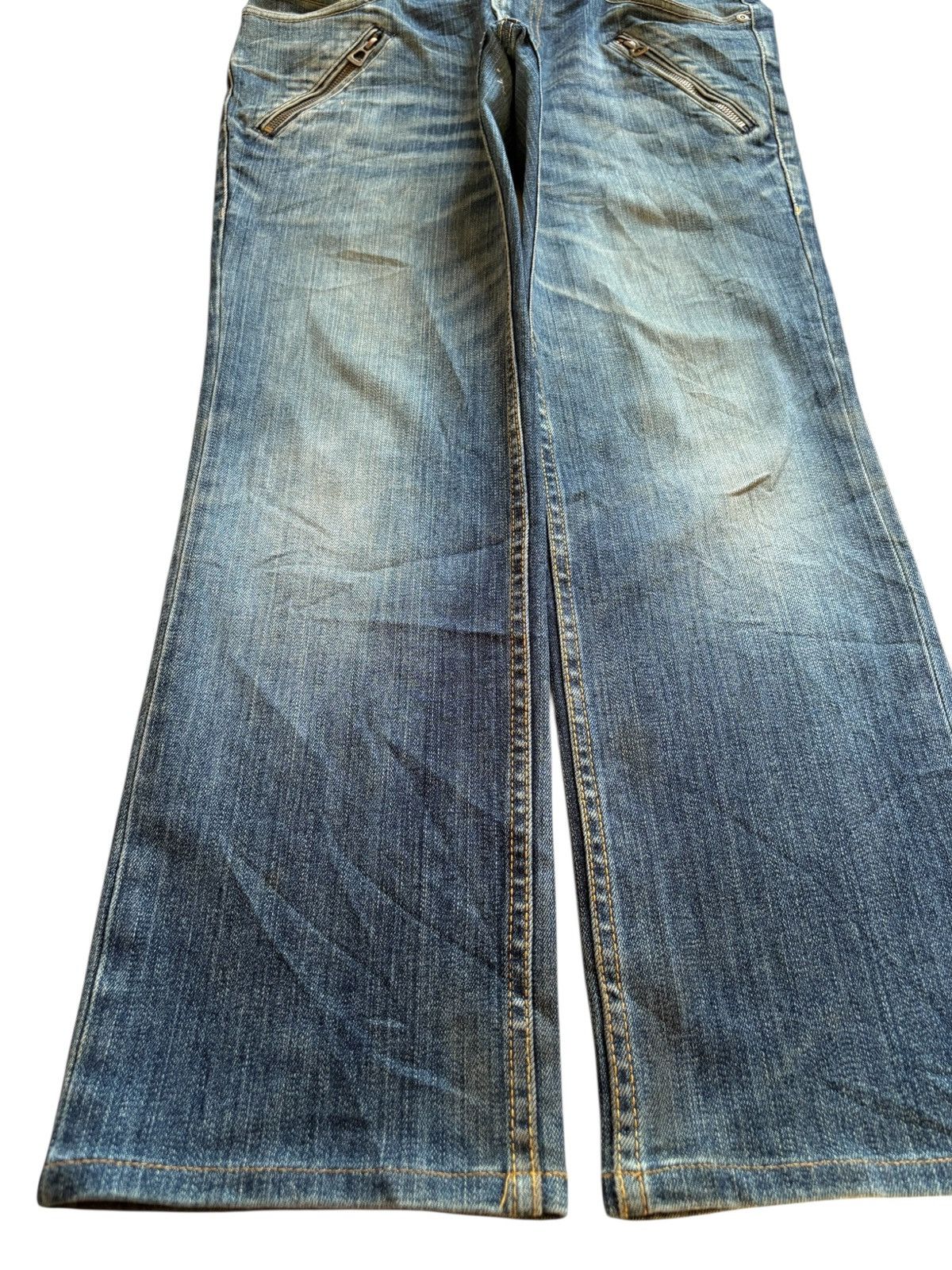 Designer × Japanese Brand Vintage Monsieur Nicole Tactical Mud Wash Distress Rip Jean Size US 31 - 6 Thumbnail